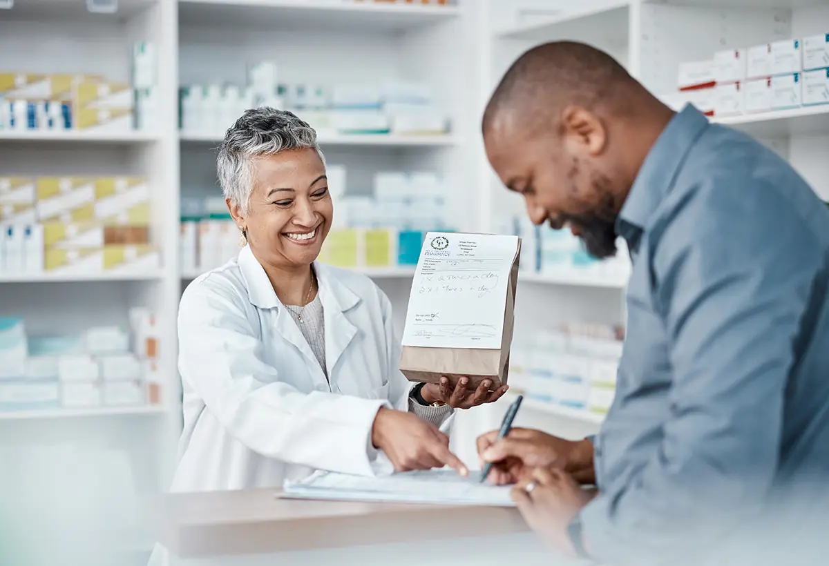Pharmacist providing personalized guidance to a patient